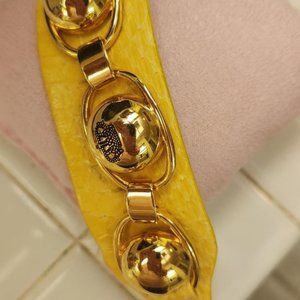 Juicy Couture Yellow Leather Bracelet -Rare